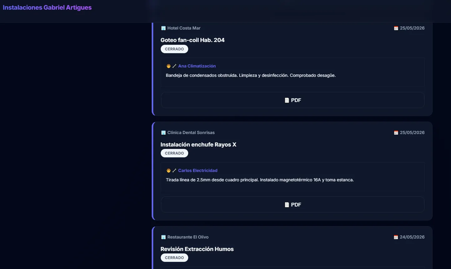 Control de operarios en obra screenshot 3